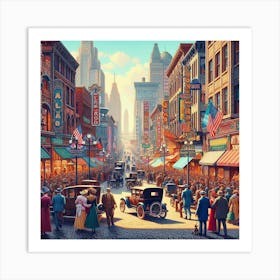 City Street Art Print