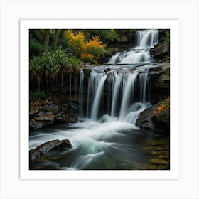 Abstract Representation Of A Waterfall 1 Art Print