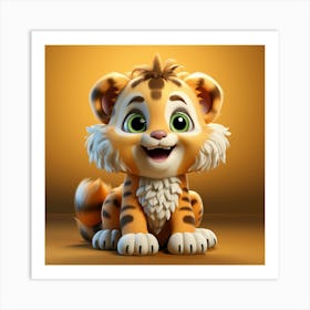 Cute Tiger 1 Art Print