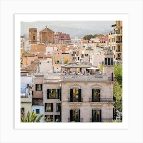 View Of The City Of Barcelona Art Print