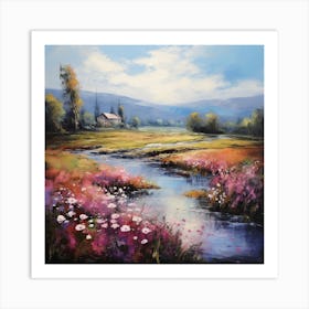 Dreamy Dolomites: Monet's Brilliance Art Print