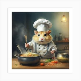 Chef Hamster 5 Art Print