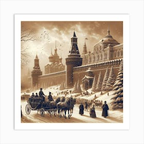 Kremlin Winter 1 Art Print