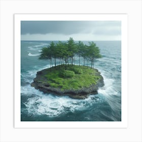 Small Island In The Ocean Art Print