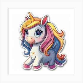 Unicorn Sticker 79 Art Print