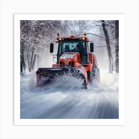 Snow Plow 2 Art Print