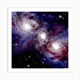 Galaxies Art Print