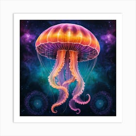 Jellyfish In Space 1 Art Print