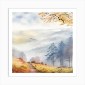 Autumn Forest - Autumn Stock Videos & Royalty-Free Footage Art Print