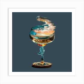 Glass Of Wine Wall Decor Art Print