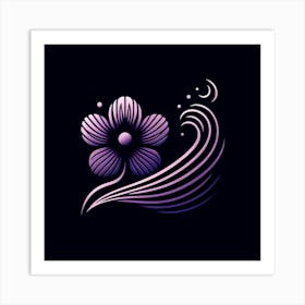 Purple Flower 1 Art Print