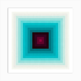 Gradient squares Art Print