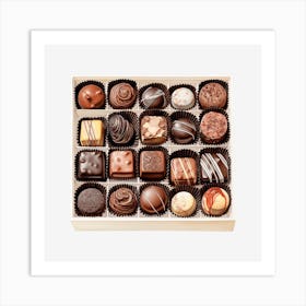 Chocolates In A Box 9 Art Print