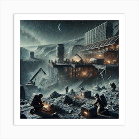 A Cinematic Sci Fi Depiction Of Abandonment And S Art Print