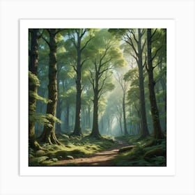 Forest Path 15 Art Print