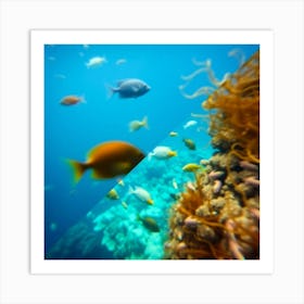 Fishes In The Ocean Art Print