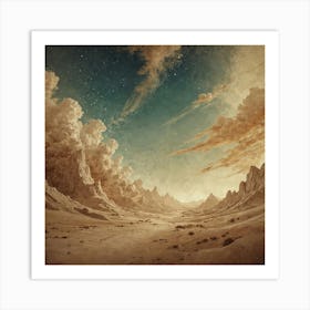 Desert Landscape Art Print