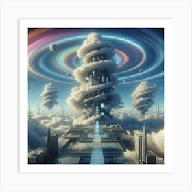 Futuristic City 4 Art Print