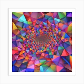 Abstract Polygons Art Print