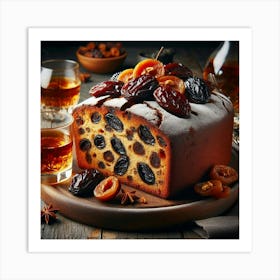 Christmas Cake 1 Art Print