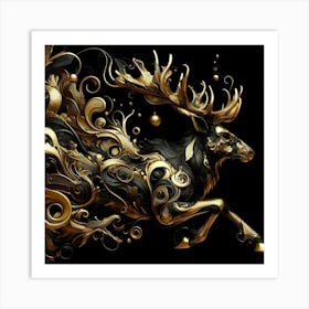 Deer art 1 Art Print