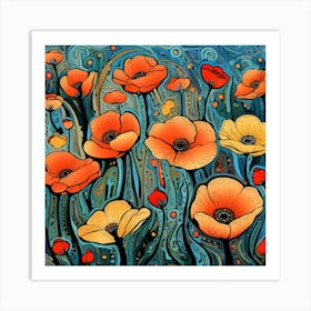 Poppies 17 Art Print