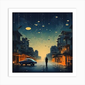 City In The Sky Art Print