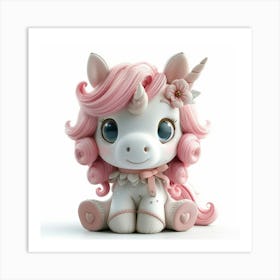 Unicorn Figurine 51 Art Print