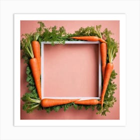 Carrots In A Frame 29 Art Print