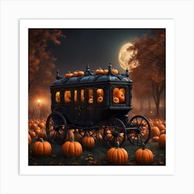 Halloween Pumpkins 3 Art Print