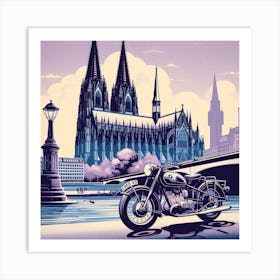 Cologne, Germany, Vintage  Art Print