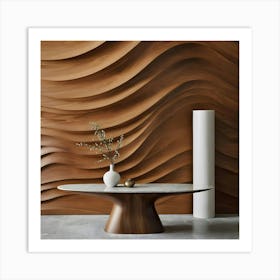 Wavy Wall 18 Art Print