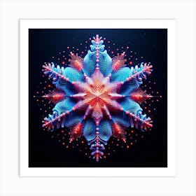 Majestic Snowflake Art Print