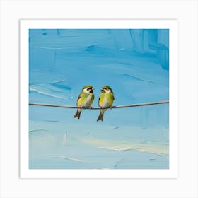 Birds On A Wire Art Print