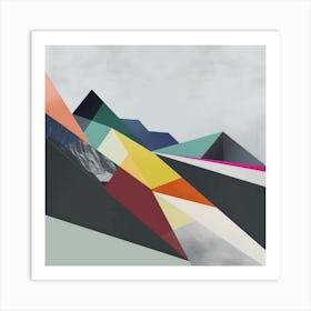 Abstract Mountain Landscape 5 Art Print