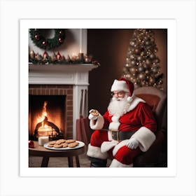 Christmas Santa 2 Art Print