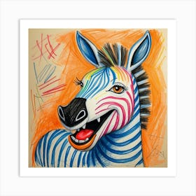 Zebra 17 Art Print