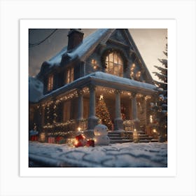 Christmas House 133 Art Print