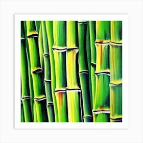 Bamboo Painting Art Print