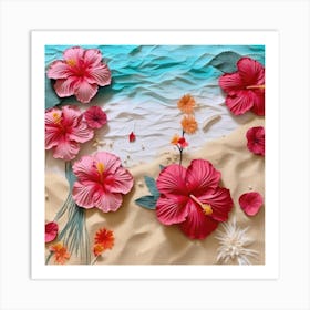 Paper Hibiscus Art Print