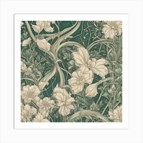 Floral Wallpaper 5 Art Print