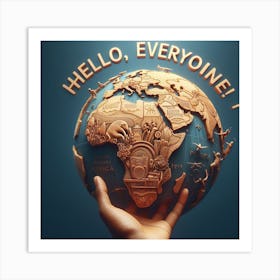 Hello Everyone Art Print