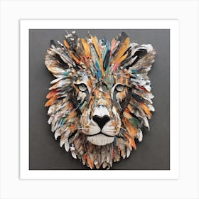 Lion Head Art Print