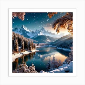 Winter Landscape Art Print