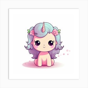 Cute Unicorn 434 Art Print