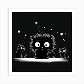 Black Cats 1 Art Print