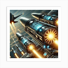 Solar Guided Missiles Converted Art Print