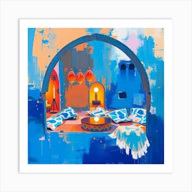 Blue Morocco Art Print