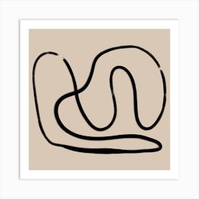 The Swirls I Square Art Print