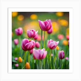 Silent Spring Garden Flowers Art Print 5 Art Print